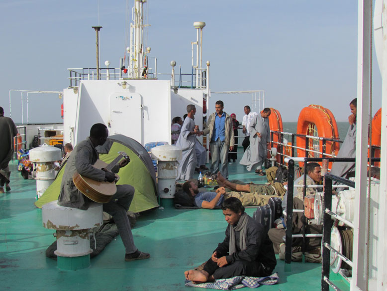 buen ambiente en cubierta